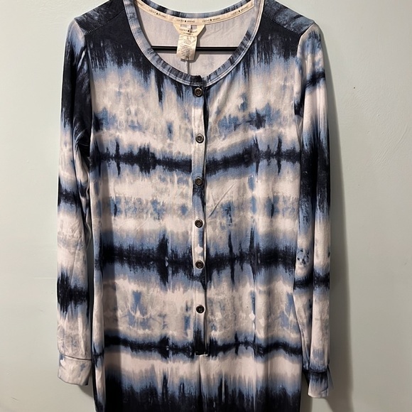 Lucky Brand Tie Dye Long Johns Pajamas Size Large NEW NWT - Picture 10 of 11